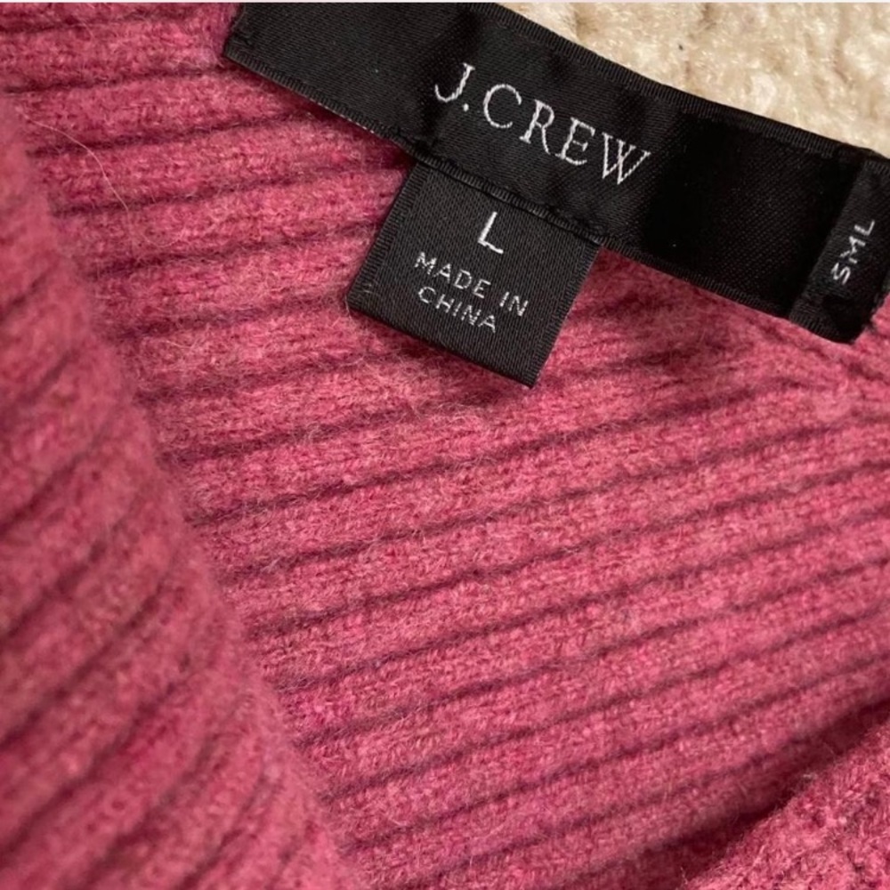 J. Crew Cashmere Blend Ribbed Cropped Sweater Tank Top Women’s Large Preppy Fall - Picture 2 of 7